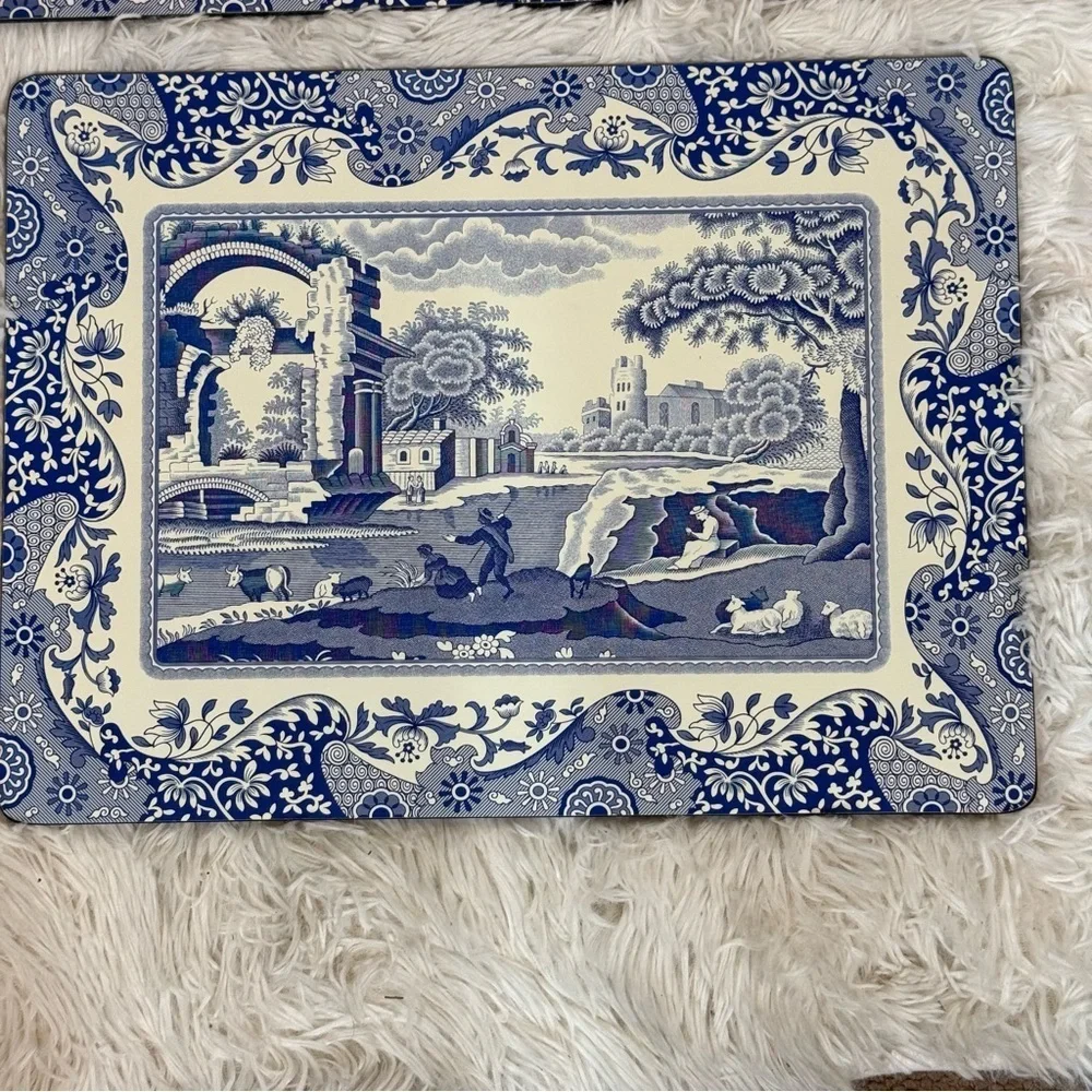 Pimpernel Spode Blue Italian CorkBacked Board Placemats Set of 3